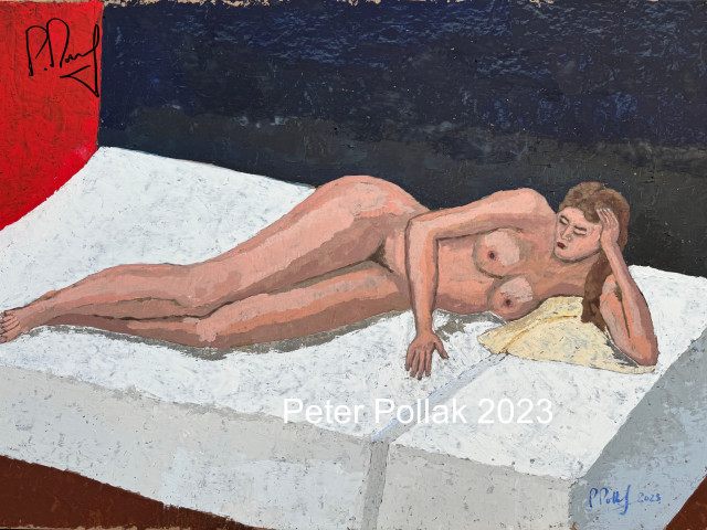 Desnudo sobre cama