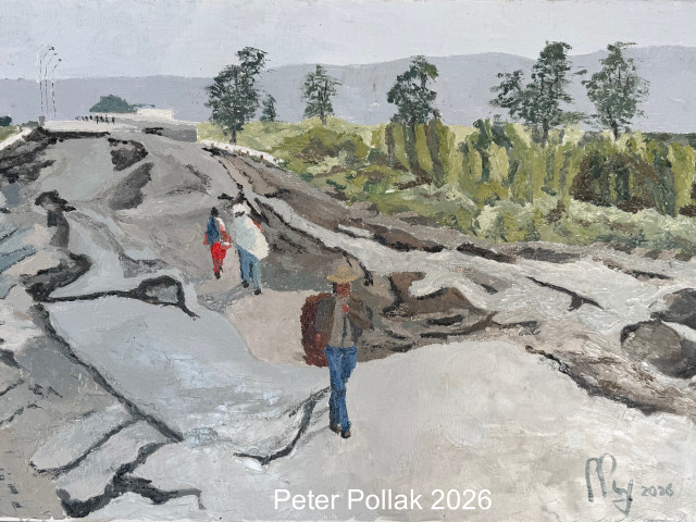 Camino al puente post terremoto