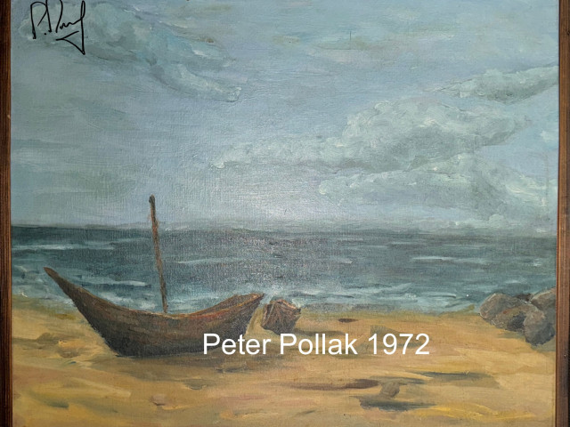 Velero en playa