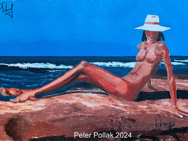 Mujer tomando sol