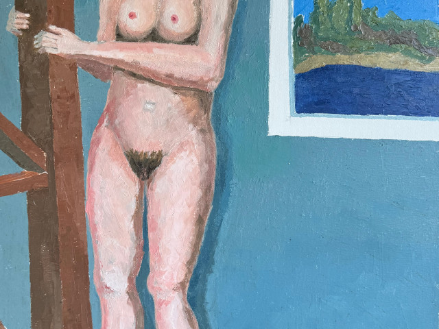 Mujer desnuda en la cabana WM